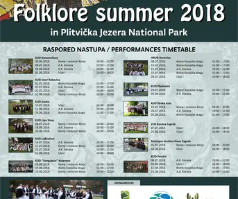 Folklorno ljeto u Nacionalnom parku Plitvička jezera